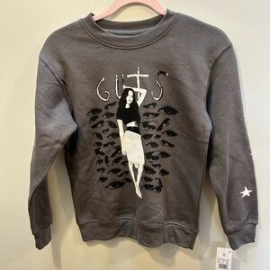 Gray Graphic Sweatshirt with GUTS Design NWT youth Size S